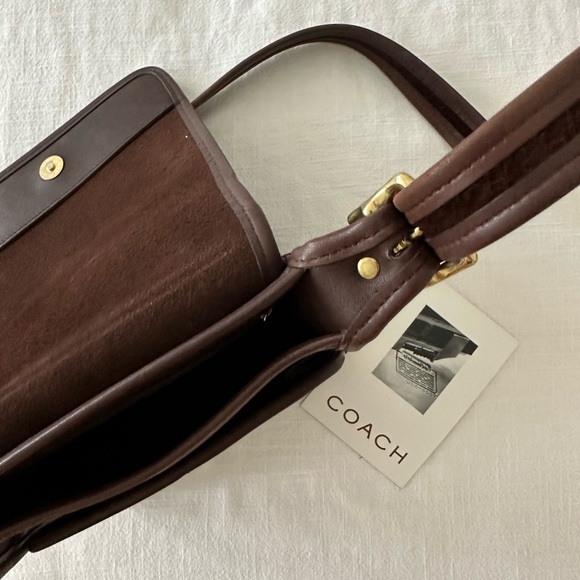 Vintage coach leather satchel side bag - Picture 4 of 8
